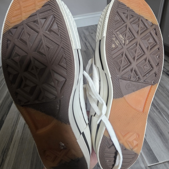 Mens Converse White High-Top Sneakers - Picture 6 of 7